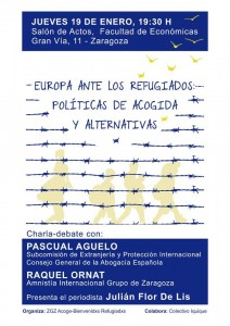 Europa ante los refugiados: políticas de acogida y alternativas. @ Salón de Actos Facultad de Economía y Empresa | Zaragoza | Aragón | España